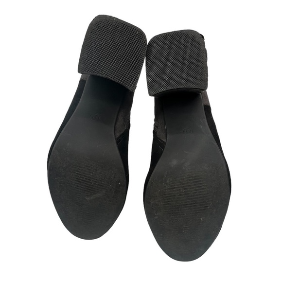 Prima Riga Gray Black Blue Color Block Ankle Boots Size 41 Women’s - Picture 7 of 8